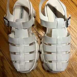 Steve Madden Kids White Strappy Sandals